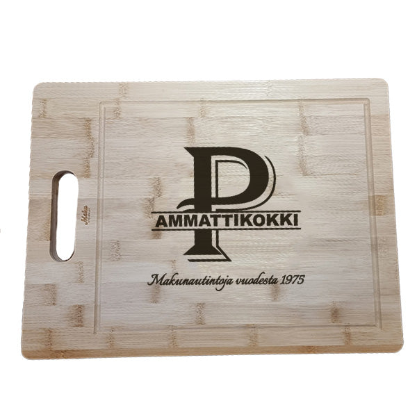 Leikkuulauta omalla kaiverruksella, 40x30cm, kirjain/numero