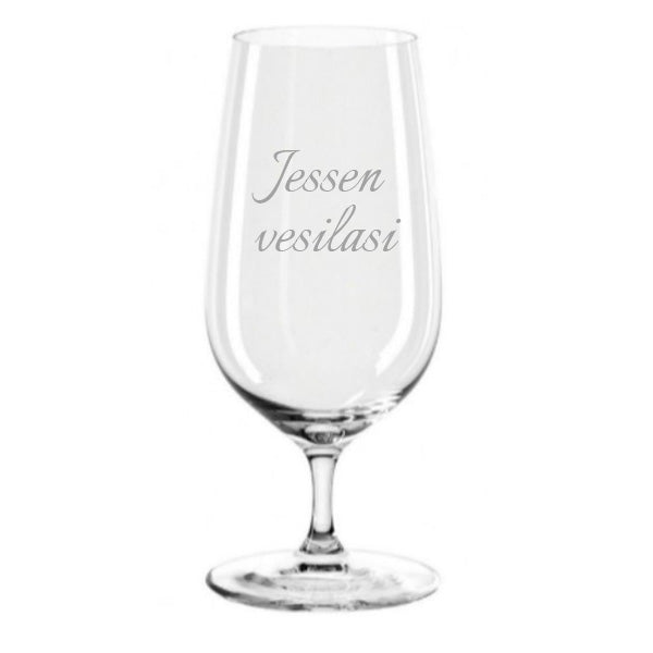 Olutlasi Tivoli 41cl - 2 rivin tekstikaiverruksella, kauno