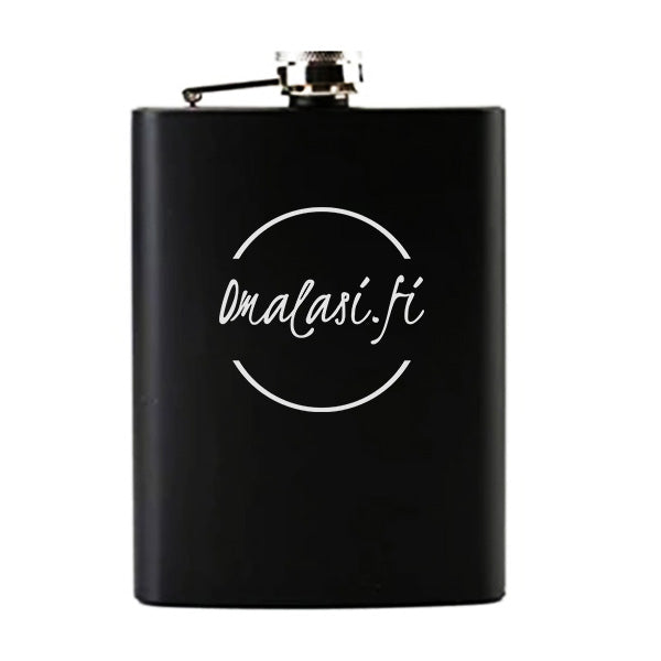 Musta taskumatti 24cl - Logokaiverruksella