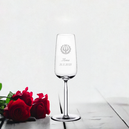 Ylioppilaslasi kaiverruksella (IITTALA SENTA)